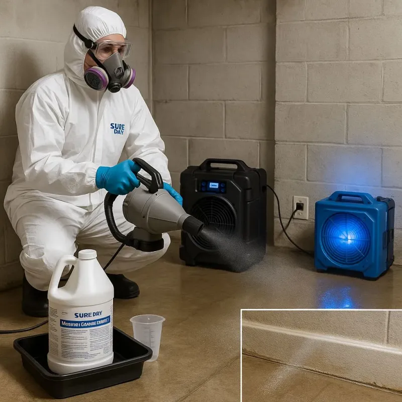 Sanitization and Odor Removal process in Durham, CT